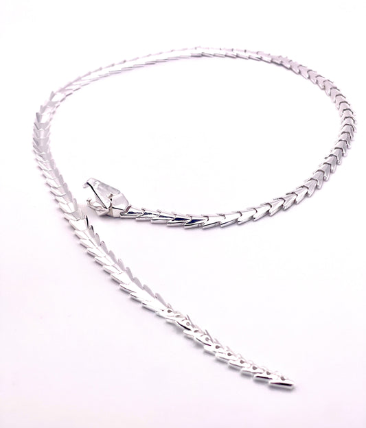 SILVER SNAKE NECKLACES