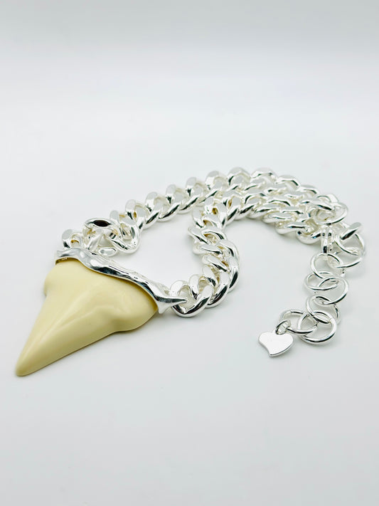 SHARK TOOTH 🦷 NECKLACES SILVER